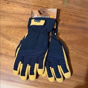 Carhartt Black and Tan Insulated Work Gloves